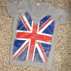 T-Shirt w/ British Flag Design
